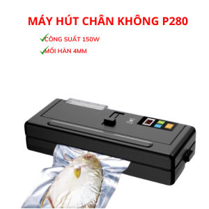 Máy hút chân không kiêm hàn miệng túi KAW-P280 P290 không kén túi Máy hút chân không gia đình bảo hành 12 tháng