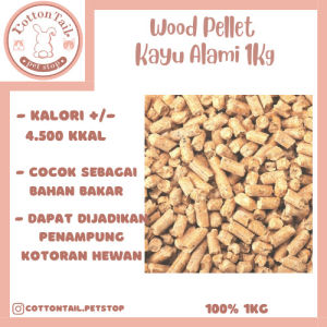 Wood pellet kayu / pelet kayu alami / wood pelet kayu 1kg