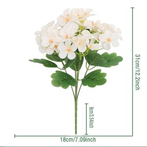KENJE Dyed Edged Fake Flower Ball DIY Floral Materials Silk Cloth Foam Flower Bouquet Realistic Artificial Flowers Valentines Day Gift