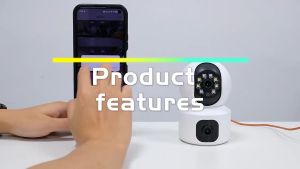 Dual Lens 5MP Wifi/4G Sim Card Wireless CCTV Camera 360° Connect to Cellphone Night Vision Using