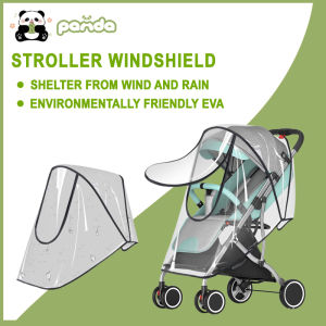General-Purpose Baby Stroller Rain Cover | Waterproof Wear-Resistant | Windproof Anti-Insect | Transparent View | Breathable | Easy Install | Fits Pram/Buggy | For Outdoor/Rainy/Windy