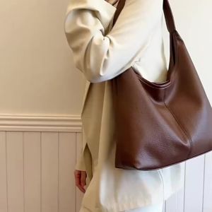 Túi xô xách tay nữ cao cấp phong cách retro dễ phối đồ thời trang túi đeo vai túi tote công sở dung tích lớn phong cách thường ngày.