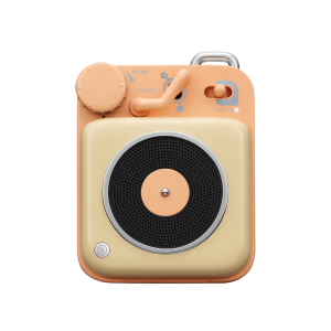 （ส่วนลดพิเศษ）MUZEN Button Mini MW-P1I Candy ลำโพงบลูทูธไร้สายแบบพกพา สีแดงเข้ม