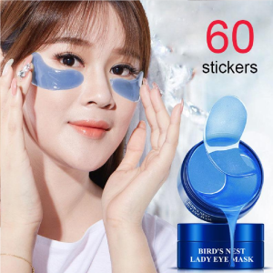 60Pcs Ocean Birds Nest Moisturizing Eye Mask Improvement of Black Eye Socket Anti Aging Eye Patch  Collagen Eye Mask Gel Eyes Patches Moisturizing Hyaluronic Acid Remover Dark Circles Anti Age Red Sleep Masks眼膜
