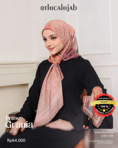 Ethica Scraf Premium Bahan Voal Prime Grania Hijab Segiempat Simple Size 110 Cm