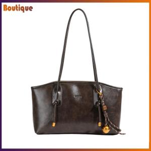 PU วัสดุหนังกระเป๋าสะพายกระเป๋าสะพายที่เก็บกระเป๋าไหล่ย้อนยุคสำหรับการทำงาน