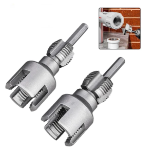 Đầu Taro Tạo Ren Trong - Ngoài Cho Ống PPR 2 Size 20mm(1/2 Inch) - 25mm(3/4 Inch) Kèm Trục Lục Giác 6.5mm Gắn Máy Khoan