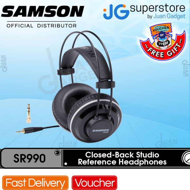 Samson SR990 Closed-Back Over-Ear Studio Reference Headphones - SHUTTER