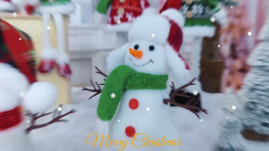 Soft Stuffed Toy Snowman Plush Dolls with Scarf and Long Hat Figure Ornament for Festival Christmas Desktop Decoration