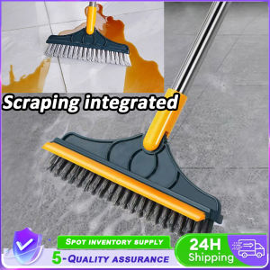 2 in 1 grout cleaning brush Long handle V-shaped brush. Clearance cleaning brush can rotate broom floor brush multi-fun