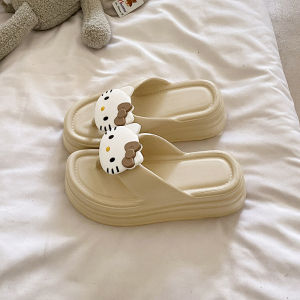 Free Shipping WomenS Flip-Flops Outdoor Beach Style New And Cute Design Thick-Soled Platform Sandals Wedge Heels And Height-Increasing Slippers
