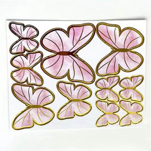 [10pcs/Set] Simulation Butterfly Cake Topper Bouquet Birthday Decoration Wedding Party Butterfly Cake Card Decoration