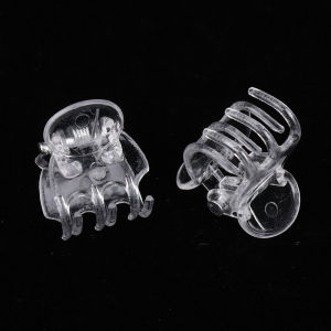 [Energetic] 50pcs trong suốt 6 móng vuốt phong lan Clip nhựa Bướm hoa hỗ trợ rõ ràng Fixer cho vườn cây nho gốc cây leo