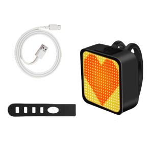 Xe đạp leo núi Đèn hậu xe đạp hình dạng sáng tạo Đèn sau có thể sạc qua USB đèn LED xe đạp đèn cảnh báo an toàn