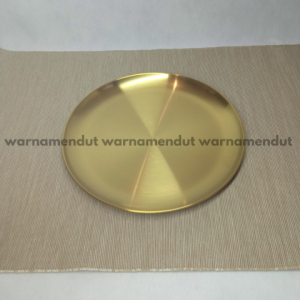 Piring makan sultan stainless steel European Style tahan korosi WMO YUST201
