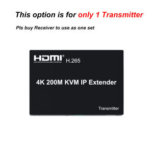 4K 200m HDMI KVM IP Extender Over Cat6 Ethernet Cable Video Transmitter Receiver Support Keyboard Mouse Many Tx To Many Tx in One Network Switch