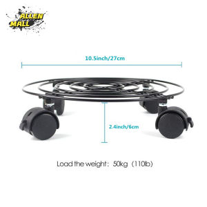Heavy Duty Mobile TrolleyMobile Metal Wheel Frame For Large Potted PlantsLPG TankWooden BarrelFlowerPots Trolley