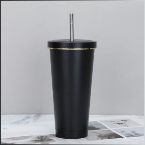 Insulated Mug High Value Easy to Clean Insulated Cup Stainless Steel Straw Durable and Wear-resistant