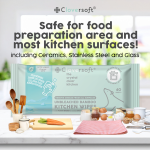 *NEW LAUNCH* [Single/Mixed Product Bundle] Cloversoft Multi-purpose Unbleached Kitchen Wipes