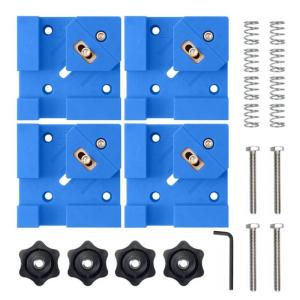 Pack of 4 Adjustable 90 Degree Woodworking Clamps Box Joint Clamping System For Precise T Joints Dados Butt Joints