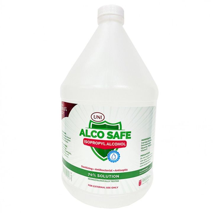 UNI Isopropyl Alco Safe Alcohol 1 Gallon 70 Solution Lazada PH