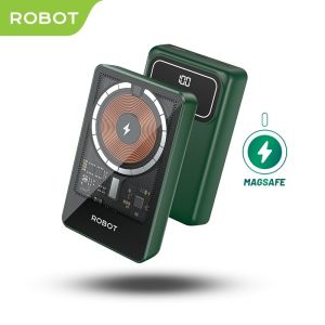 Wireless MAGSAFE Power Bank ROBOT RT13 10000mAh 15W Magnetic Fast Charging For iphone & Android