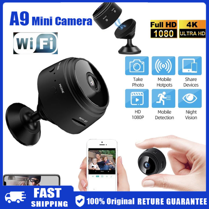 Code Mini Camera 【COD/Original】A9 Mini Camera CCTV Camera Wifi Connect Hidden Small ...