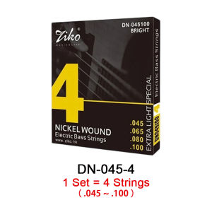 ZIKO Bass Guitar String Set Original Musical Sound Nickel Wound High Quality Set Tali Bass Gitar Ori