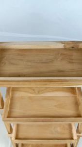 4ชั้น พับ เก็บได้ 60-30 กว้าง-ขวาง ชั้น 13 ส่วน พร้อมส่ง การใช้งาน งานไม้สักทอง 100%