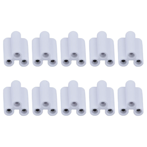 10Pcs 22mm Double End 3Pin Female Adapter T8 5 LED Lamp 3Pin Connector 3 Hole Hard Joint Connector Easy to Use