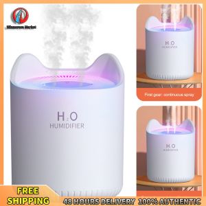 Winnereco Cute Cat Ear Ultrasonic Humidifier with Essential Oil Diffuser and Auto Shut-off for Home Use