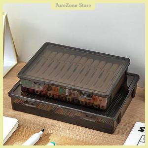 [PureZone] 1Pc Document Organizer Box Household Certificate File A4 Box Important Information Registration Book Dust Proof Storage Case