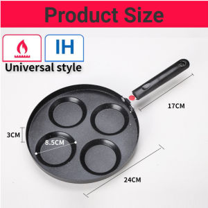 High Quality 7 Holes Frying Cooking Pan Non-stick Eggs Pan Cake Round Mold Household Kitchen Fry pan Household Kitchen Cookware 4 Holes Non-Stick Egg Pancake Steak Pan Cooking Egg Ham Pans Breakfast Maker Cookware