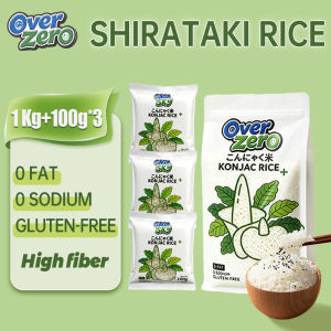 【1kg+100g*3】Over Zero Konjac Rice Shirataki Rice Organic Shirataki Dried Rice Keto Rice Student Traveler Quick Hot Water Brew