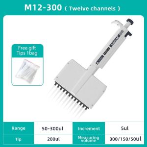 JOANLAB Multichannel Pipette Lab Equipment Manual Digital Adjustable Micropipette 8 Channels Pipette 12 Channels With Pipette Tips