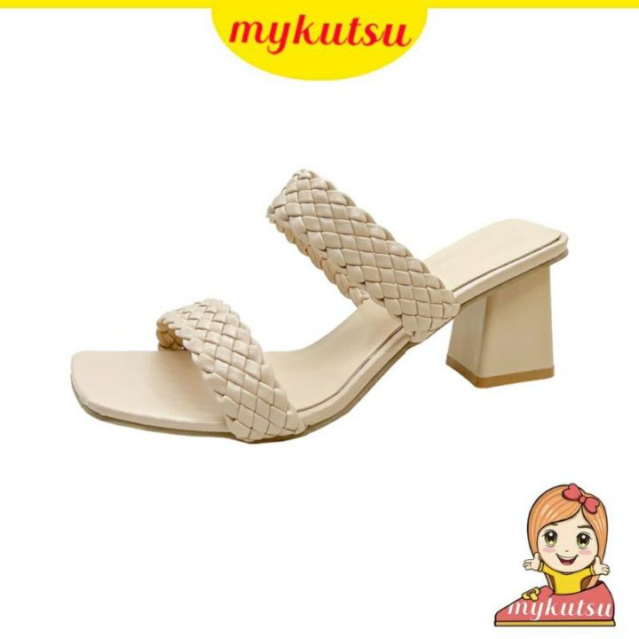 MYKUTSU Pasley Women Midi Heels (Plus Size 34-45) Lazada