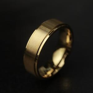 HB Men Jewelry WALTER 6mm Wide Inlay Blank Plain Ring for Men Non Tarnish Hypoallergenic Non Fading Elegant Minimalist Everyday Wear Fashion Jewelry Stylish Ring