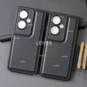 Luxury Case Leather Pro Kamera Black Oppo Reno 11F