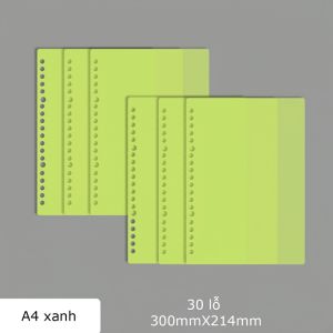 Set bìa sổ nhựa tab phân trang A5 / B5 / A4 nhiều màu làm bìa sổ còng-NIEVE