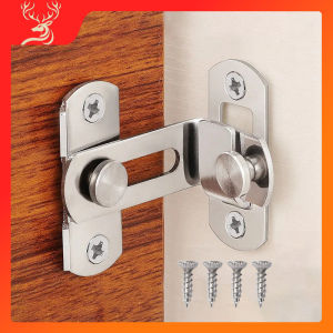 Kunci Pintu Geser Rumah Tangga 90°Kunci Kabinet Putar Baja Tahan Karat Modis dan Sederhana Alat Keamanan Pemasangan Sederhana dan Keamanan Kunci Pintu Geser