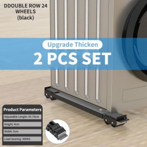 trượt di chuyển đồ nặng giá đỡ tủ lạnh có con lăn di động Máy giặt chân đế tủ lạnh