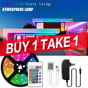 【Buy 1 Get 1 FREE】Kingdo Indoor/Outdoor 5M 10M 15M RGB LED Strip Light Color Changing SMD 2835 Flexible Lights With Remote and Adaptor Complete Set