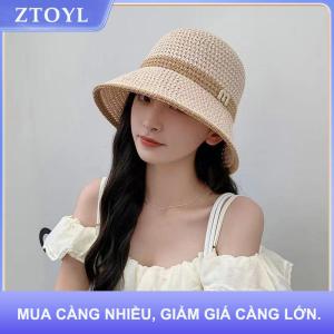 【ZTOYL】 1 cái mới ngoài trời UV bảo vệ mặt trời hat mùa hè của phụ nữ Xô có thể gập lại lưu vực kem chống nắng cap Hollow khâu Panama Mũ ngư dân