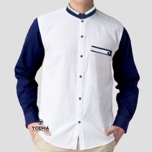 KEMEJA KOKO PRIA PANJANG TERMURAH YODHA MUSLIM BAJU KOKO MODEL TERBARU PUTIH ABU SAGE POLOS SANTRI