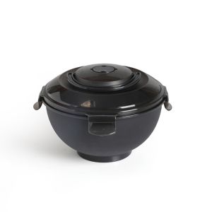 MEZCJ Leak-Proof Dormitory Instant Noodle Bowl with Dome Lid Sealed Soup Bowl Food Container Microwave-safe Ramen Bowl Student