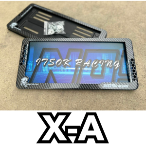 กรอบป้ายทะเบียน ABS เนื้อเหนียว ใส่ได้กับรถทุกรุ่น 1คู่(หน้า-หลัง)+ชุดน๊อตกรอบป้ายทะเบียนรถยนต์