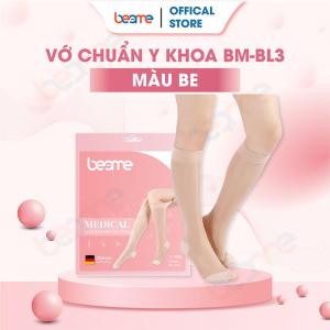(Quà Tặng) Vớ Y Khoa Ngăn Ngừa Suy Giãn Tĩnh Mạch - Beame -  Tất Y Tế Hỗ Trợ Cải Thiện Lưu Thông Máu Và Giảm Đau Nhức Sưng Phù Chân - Chuyên Dùng Cho Mùa Hè BM-BL3 (1 Đôi - Class 1)