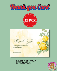 Personalized Thank you Card - 12pcs per set