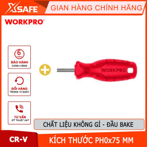 Tua vít đầu hình hoa khế kích thước PH0x75mm thép hợp kim CR-V Workpro - WP221007