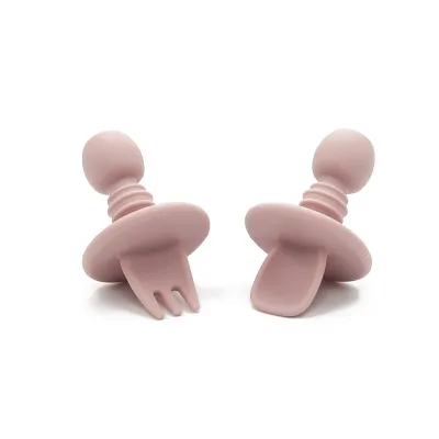 Biomom Babys First Fork and Spoon (2 Colors)